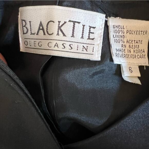 Vintage Blacktie Oleg Cassini evening jacket -single button Size 6 - Picture 5 of 5